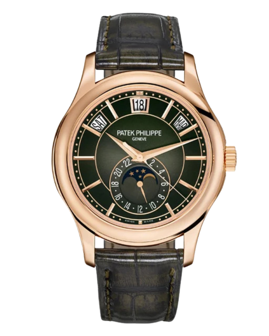 Annual Calendar Rose Verde 40mm