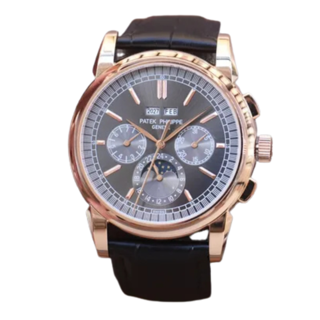 Perpetual Calendar Rose Cinza  41MM