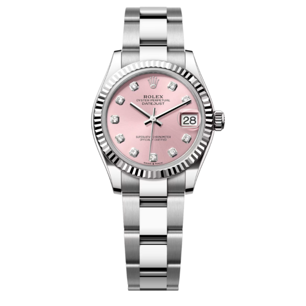 DateJust Prata Rosa Feminino 36MM
