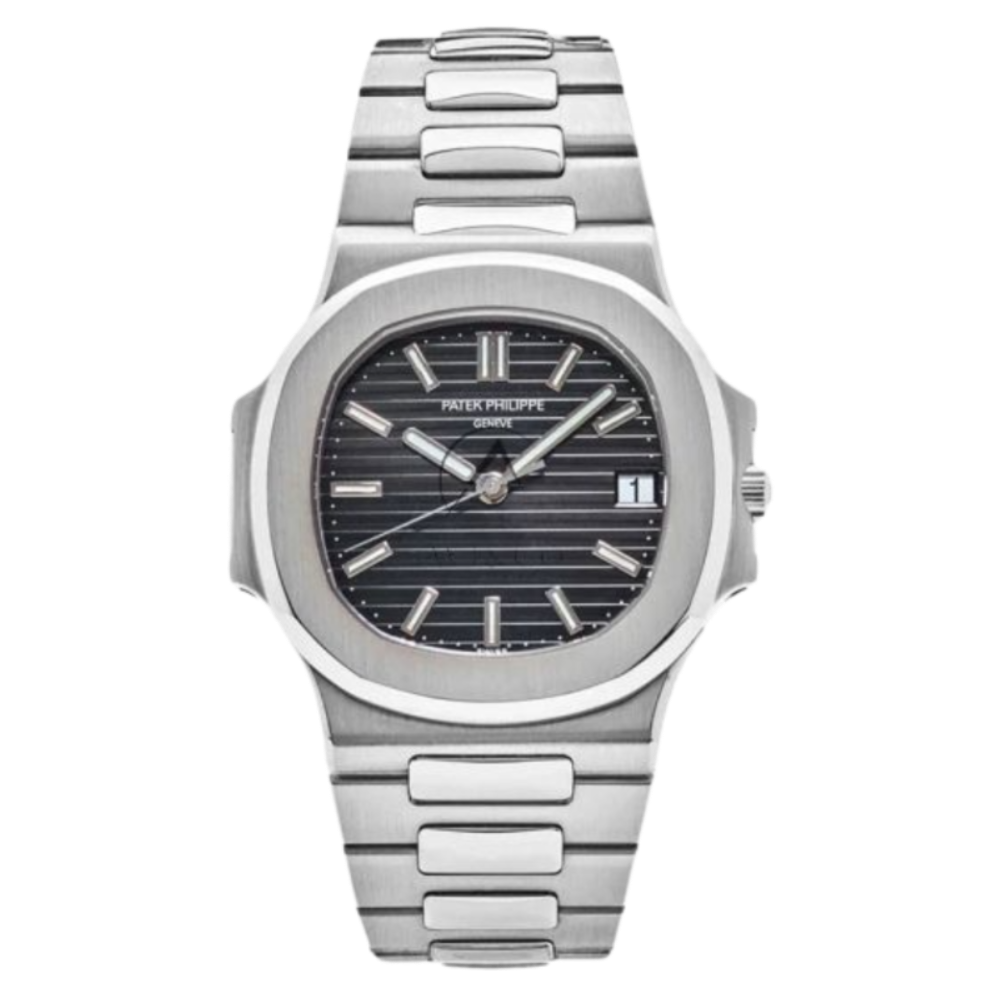 Nautilus Jumbo Prata Preto 40mm