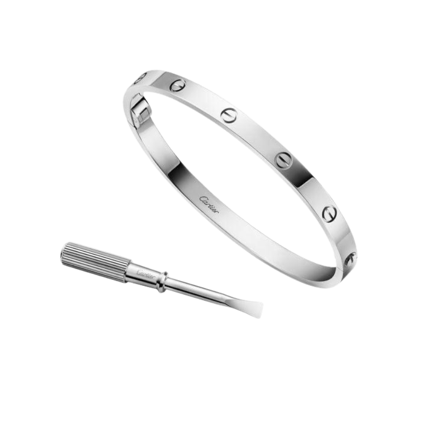 Bracelete Cartier com Chave Prateado