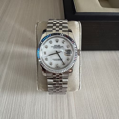 DateJust Prata Branco Feminino 36MM