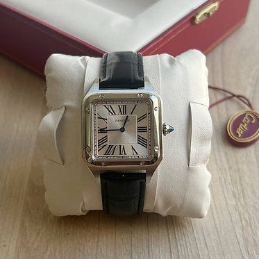 Santos Dumont Prata Couro