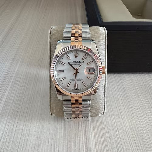 DateJust Misto Rose Branco Feminino 36MM