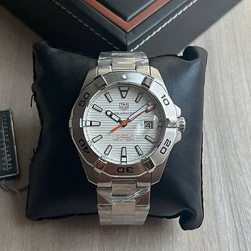 Aquaracer Branco 43mm Aço